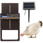 Porte de poulailler automatique porte de poulet solaire capteur de lumi�re et ouvre - poulailler t�l�command� ...