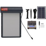 Portes de poulet grises � �nergie solaire, contrle du temps programmable avec contrleur d'affichage led, ...