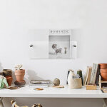 Porte - revues mural, �tag�re murale en vinyle transparent, crochet mural invisible en acrylique, porte ...