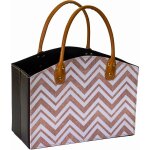 Webmarketpoint - porte - revues rectangulaire en co - cuir bruntre cm33, 5x15, 5h25, 5