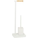 Andrea house - porte - rouleau de papier toilette et porte - brosse est debout