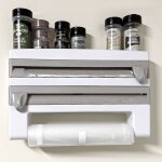 Gojoy - porte - rouleau de cuisine support mural pour rouleau de papier essuie - tout - pour film de ...