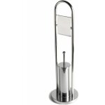 Kiamami valentina - porte - rouleau de papier toilette couvert et porte - brosse de toilette chrom  ...
