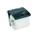 Porte rouleau papier wc mural mdf inox new york gris msv