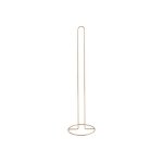 Porte rouleau papier wc sur pied acier effet cuivr msv