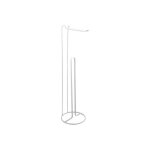 Msv - porte rouleau papier wc sur pied avec réserve amy acier blanc mat Msv - porte rouleau papier wc sur pied avec réserve amy acier blanc mat