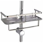 Porte savon barre de douche, etag�re de salle de bain en acier inoxydable sans per�age convient pour ...