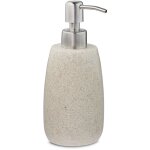 Porte - savon liquide, 300 ml, rechargeable, salle de bain, distributeur shampoing, pompe en inox, rond, ...