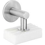 Porte - savon wenko turbo - loc inox mat sans per�age 4, 5 x 4 cm porte - savon magn�tique support savon ...