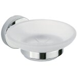 Inda - porte - savon mural forum chrome poli / verre satin