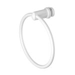 Porte - serviettes anneau blanc pour radiateur s�che - serviettes tubes plats