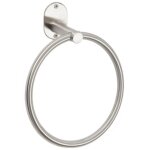 Porte - serviettes anneau metaform blizz en acier inoxydable aisi 304 brosse', dimensions 19 x 22, 6 ...