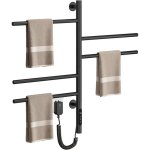 Porte serviette electrique, 420x660mm, rotation  180, seche serviette electrique, porte serviettes ...