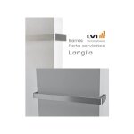 Porte - serviettes lvi pour radiateur langila longueur 325mm