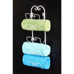 Dandibo - porte - serviettes mural tagre  serviettes 081220 montage mural blanc antique porte - serviettes ...