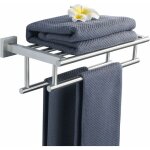 Ikodm - porte - serviettes de salle de bain, anneau porte serviettes avec double barres, support serviette ... Ikodm - porte - serviettes de salle de bain, anneau porte serviettes avec double barres, support serviette ...