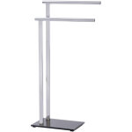 Porte - serviettes wenko lava inox argenté 42 cm base en verre noir porte - serviettes sur pied design ... Porte - serviettes wenko lava inox argenté 42 cm base en verre noir porte - serviettes sur pied design ...