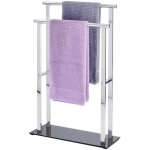 Wenko - porte serviette salle de bain sur pied, lava, acier inox - verre trempé, 50x20x82 cm, brillant ... Wenko - porte serviette salle de bain sur pied, lava, acier inox - verre trempé, 50x20x82 cm, brillant ...