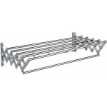 Porte - serviettes, s�choir � v�tements, extensible mural en acier inoxydable, 5 rails de suspension ...