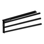 Itar - porte torchon coulissant noir - hauteur : 148 mm - nombre de bras : 3 Itar - porte torchon coulissant noir - hauteur : 148 mm - nombre de bras : 3
