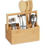 Porte - ustensiles de cuisine bambou, 4 compartiments, avec poignée, range - couverts, serviettes de ... Porte - ustensiles de cuisine bambou, 4 compartiments, avec poignée, range - couverts, serviettes de ...