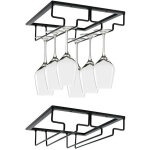 Porte verre � 2 rang�es, porte verres � pied suspendu, support � verre vin invers�, support verre vin ...