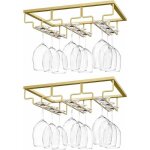 - porte - verres  pied suspendu, [2 pcs] porte - verre  vin suspendu support de verre  vin avec 3 ...