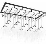 Porte - verres suspendu - support de verre � vin avec 5 rails pour 10 - 15 verres, 50 x 22, 5 x 5, 5 ...