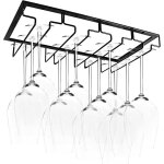Porte - verre suspendu - porte - verre � vin avec 4 rails, pour 8 - 12 verres, 40 x 22, 5 x 5, 5 cm, ...
