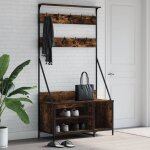 Porte - vtements et rangement des chaussures chne fum