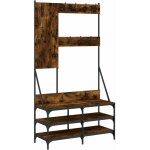 Porte - vtements et rangement des chaussures chne fum vidaxl