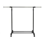 Porte v�tement avec roulette penderie portant modulable mobile inox support