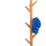 Relaxdays - portemanteau bambou, 6 crochets, patre, penderie, vestiaire, sdb, vestibule, hlp: 78x22 ...
