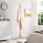 Songmics - porte - manteau sur pieds, en bois, en forme d'arbre, 8 crochets, 3 hauteurs rglables, pour ...