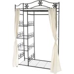 Jamais utilis] portemanteau genf, garde - robe, portant, portemanteau, armoire, tagre mtallique 172x100x43 ...