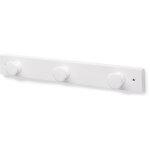 Portemanteau mural d�coratif � visser avec finition blanc. dimensions: 355x42x45 mm - talla