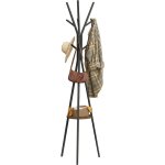 Portemanteau sur pieds en forme d'arbre, portant  vtements en mtal et bois mdf, porte - manteau avec ...