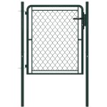 Portillon acier 100x100 cm vert vidaxl