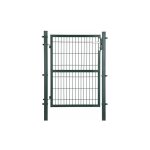 Portillon en acier galvanis� portail de cl�ture porte de jardin robuste et durable avec serrure poign�e ...