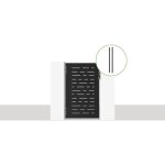 Portillon acier nali arlberg 100 x 160cm + 2 poteaux acier dario noir mat