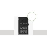 Portillon acier nali arlberg 100 x 180cm + 2 poteaux acier dario noir mat