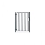 Portillon barreaud� acier galvanis� passage 1m h 1m00 gris anthracite