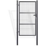Portillon grillagé 1m olga 100x180cm gris Portillon grillagé 1m olga 100x180cm gris
