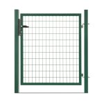 Easycloture - portillon grillag� en acier galvanis� maille 100 x 50 l 1m20 x 1m50 vert