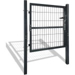 Portail aluminium, fer, acier portillon de jardin porte de cour cl�ture en acier galvanis� portail, 100 ...