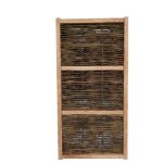 Portillon de jardin en noisetier tress� avec fermeture - h : 100 cm
