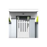 Gefradis - portillon battant manuel pvc blanc alençon incurvé l 100 x h 145 cm - poignée à droite Gefradis - portillon battant manuel pvc blanc alençon incurvé l 100 x h 145 cm - poignée à droite