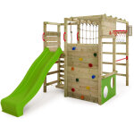 Portique d'escalade tour de jeux actionarena avec toboggan, aire de jeux de jardin avec �chelle et accessoires ...