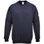 Portwest - sweat shirt retardateur de flammes et antistatique manches longues atex marine l