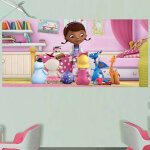 Poster gant docteur la peluche disney intisse 202x90 cm